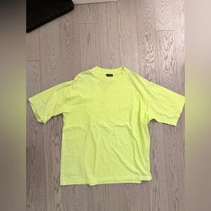 Balenciaga new neon yellow tshirt M